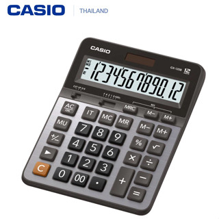 Casio เครื่องคิดเลข รุ่น GX-120B แบบตั้งโต๊ะ 12หลัก สีเงิน ประกัน 2 ปี