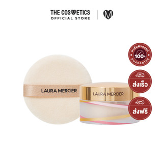 Laura Mercier Flawless Encounter Translucent Loose Setting Powder &amp; Puff 29g # Translucent ดูโอ้เซตแป้งฝุ่น