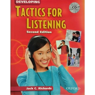 (2ED)DEVELOPING TACTICS FOR LISTENING:SB.+CDISBN.9780194384551Developing Tactics for Listening is the second+CD