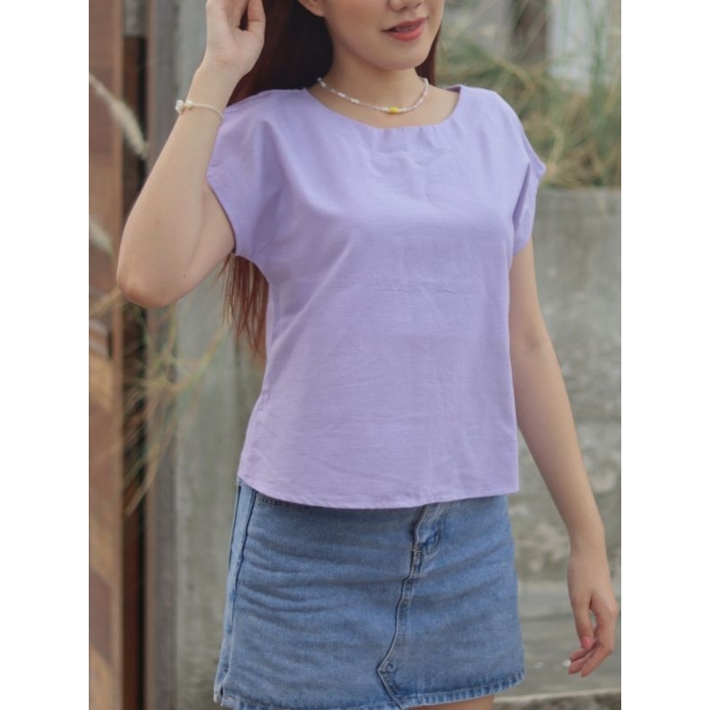 (สินค้าพร้อมส่ง) M L XL เสื้อผ้าฝ้ายแขนเลย สีหวาน ผ้าฝ้ายเชียงใหม่ เนื้อนิ่มใส่สบาย ขนาด 36 38 40