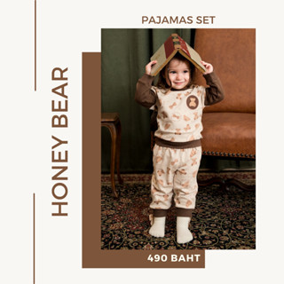 HoneyH Honey Bear 23 - ชุดนอนเด็ก Pajamas ลายหมี