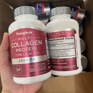 PipingRock Multi Collagen Protein 2000 mg 180 Caps