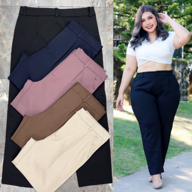 พร้อมส่ง ถูกสุดกางเกงทำงานคนไซส์ใหญ่