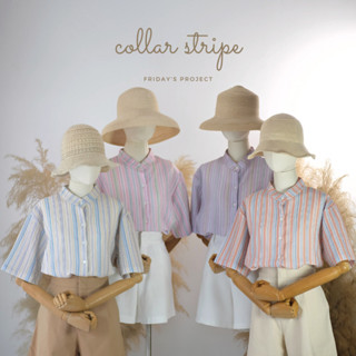 collar stripe เสื้อคอจีนลายทาง