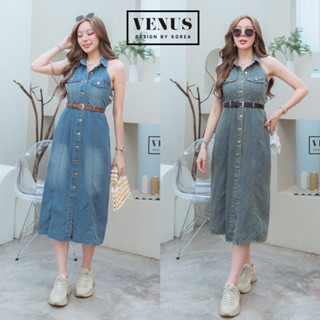 🌈🌿🌸🌺🌼💙🇰🇷 Jeans Sleeveless Maxi Dress Shirt