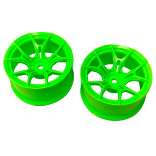 Topline FX SPORT Wheel [deep face] offset7 green 27mm wide &amp; 3mm hub (4pcs) TDW-0714G