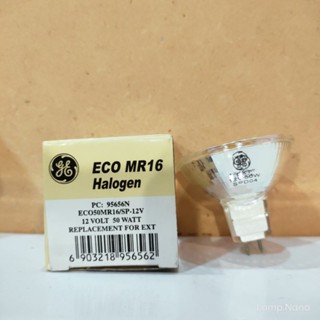 Halogen MR16 12V 50w 12D EXT Open GU5.3 GE #95656N ลำแสงพุ่ง Spot หรี่แสงได้