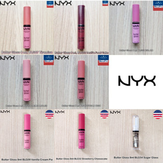 NYX® Butter Gloss 8 mL นิกซ์ บัตเตอร์กลอส ลิปกลอส เงางาม ไม่เหนียวเหนอะหนะ Non-Sticky Lip Gloss