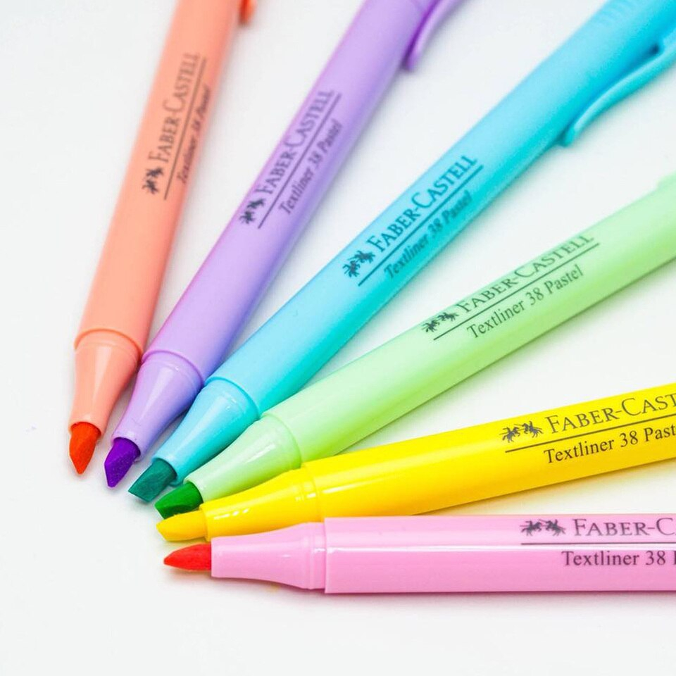 ปากกาเน้นข้อความ ตรา เฟเบอร์ คาสเทลส์ สีพาสเทล / สีนีออน ชุด 4 แถม 1 Faber Castell Highlighter ราคา ถูกที่สุด ดีลบีเคเค แกลเลอรีภาพที่ 8