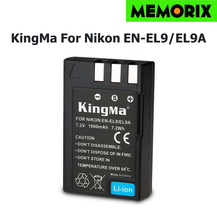 Kingma Nikon EN-EL9 Battery 1000mAh for Nikon D3000 D5000 Camera