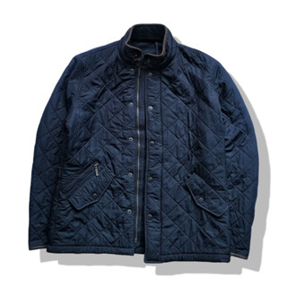 BARBOUR Navy Blues Powell Quilted Jacket รอบอก 46”