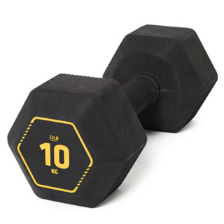 📌พร้อมส่ง 10 kg. ดัมเบลเหลี่ยม (1 ข้าง,1 Dumbbell) CORENGTH ดัมเบลหกเหลี่ยม ดัมเบล วิดพื้น Push up Hex Dumbbell