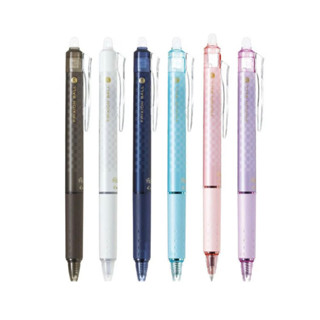 Pilot frixion ball knock erasable pen 0.5 mm. black ink design series LFBK23EF I ปากกาลบได้แบบกด สีหมึกสีดำ ขนาดหัว 0.5