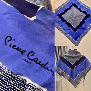 Pierre Cardin Silk Scarf ผ้าพันคอ ผ้าโพกศรีษะ ผ้าคลุมไหล่ 23/217