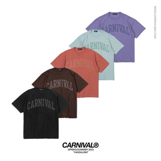 CARNIVAL SS23 ICONIC WASHED OVS T-SHIRT สีม่วง