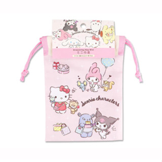 [NEW🔥] พร้อมส่ง กระเป๋าผ้าหูรูดซานริโอ้ Mini Purse Sanrio Characters (18.5×14cm) สินค้าลิขสิทธิ์เเท้ หิ้วจากญี่ปุ่น🇯🇵💗