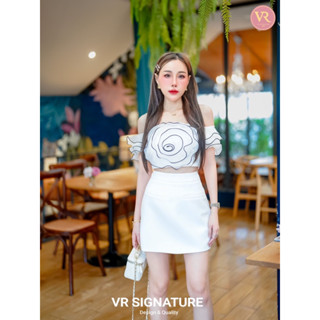 เสื้อสายเดี่ยว+กระโปรงสั้น