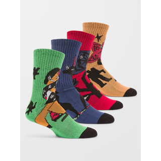 VOLCOM ถุงเท้า BOB MOLLEMA SOCKS (4 PIECES)