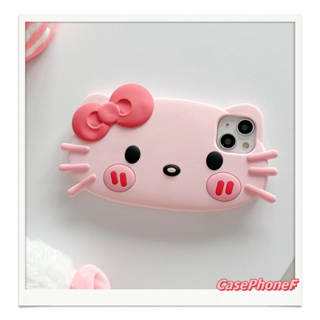 ✨ส่งของขวัญ✨เคส for iPhone 11 14 Pro Max Case for iPhone 12 13 ป้องกันการตก การป้องกัน HelloKitty สาวน่ารักหัวใจ