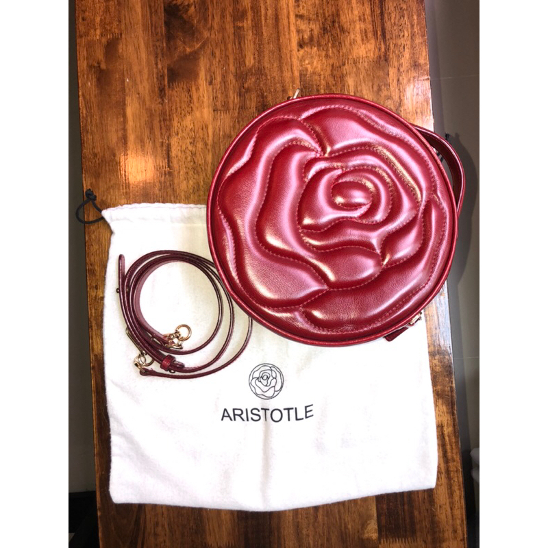 aristotle rose bag maxi red (มือสอง)