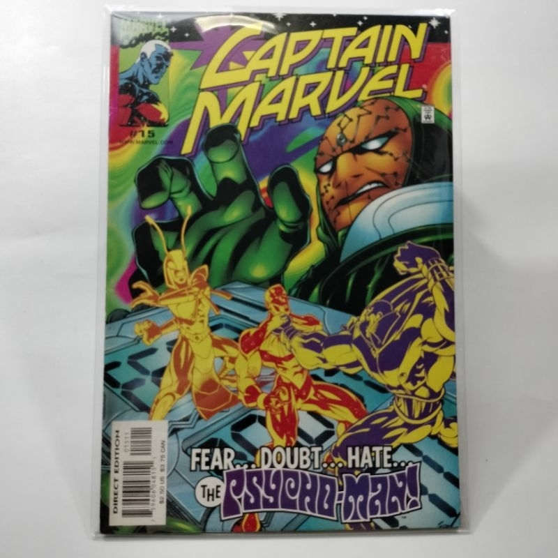 MARVEL COMIC - Captain Marvel #15 (2001, MARVEL) MARVEL COMIC หนังสือ, Marvel comic book.