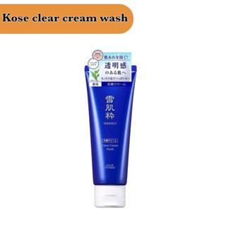 โฟมล้างหน้า Kose Sekkisui clear cream wash 120g