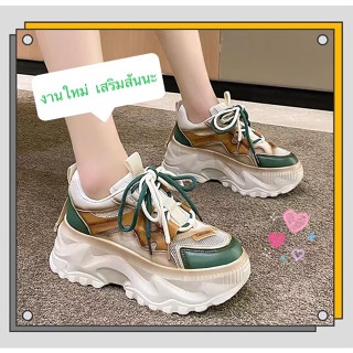 พร้อมส่ง รองเท้าแฟชั่น รองเท้าผ้าใบผู้หญิง ทรงสวย ดีไซน์น่ารัก สินค้าตรงปก สวยมาก 📌เสริมส้น📌 ไซส์36-40