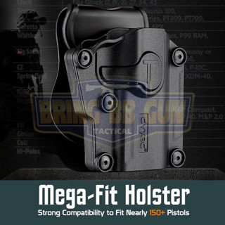 ซองปืนพกนอกปลดนิ้วชี้ ปรับใส่ได้หลายรุ่น Universal ยี่ห้อ Cytac รุ่น Mega-Fit Holster