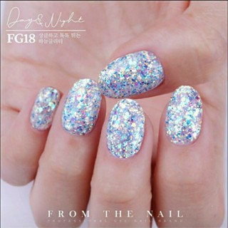 แยกขาย สีเจลเกาหลี Glitter#FG18 FROM THE NAIL Korea🇰🇷 ของแท้นำเข้าจากเกาหลี🇰🇷 พร้อมส่ง