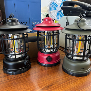 [USB Charging] ไฟตั้งแคมป์กลางแจ้ง Retro Campsite Lantern USB ไฟกลางคืนแบบชาร์จไฟได้โคมไฟฉุกเฉิน Stepless Dimming สำหรับตั้งแคมป์เดินป่าเต็นท์ตกปลา