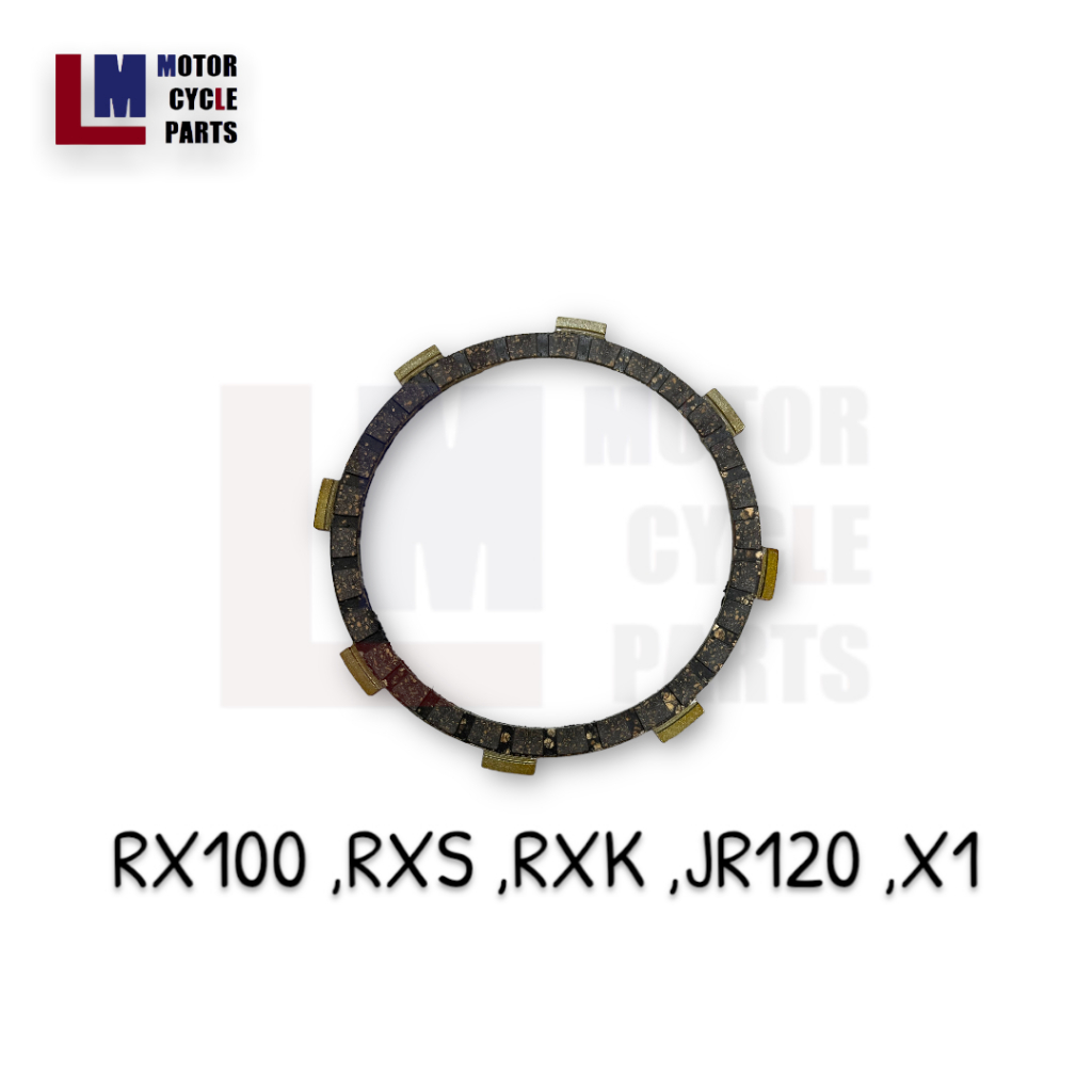 แผ่นครัช YAMAHA RX 100, RX S, RX K, JR 120, X1 ราคาชุดละ 5 แผ่น, แผ่นคลัตช์
