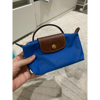 longchamp mini pouch สีน้ำเงินคอลใหม่