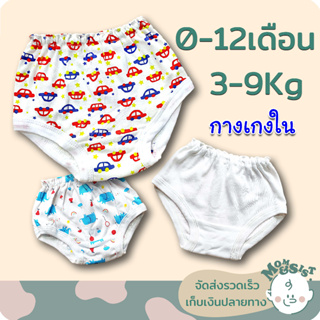 กางเกงในเด็ก 🩲 สำหรับ เด็กแรกเกิด-1ปี (3-9Kg.)🍄ลายน่ารักๆ..เนื้อนุ่มนิ่ม🌷