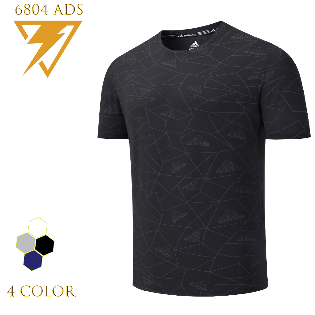 NEW ADS 6804 เสื้อกีฬาแขนสั้น เสื้อออกกำลังกาย