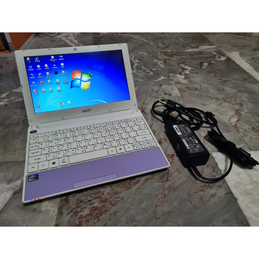 มือสอง  Netbook Acer Aspire One Happy-n55C สีม่วง
