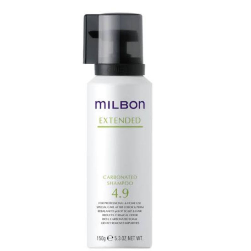 Milbon EXTENDED Carbonated Shampoo 4.9 150g/280g แชมพูโซดา เรียกคืนสภาพเส้นผมและหนังศีรษะ หลังจากการ