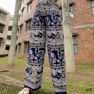 [งานไทย🇹🇭] กางเกงช้าง ขาปล่อย มี 2 กระเป๋า Elephant Pant 🐘 Free Size ใส่สบายไม่ร้อน