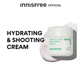 innisfree green tea hyaluronic cream 50 ml อินนิสฟรี กรีนที ครีม 50 มล. Daily soothing gel cream for moisturizing and hydration ครีมเติมความชุ่มชิ้น ผิวแข็งแรง