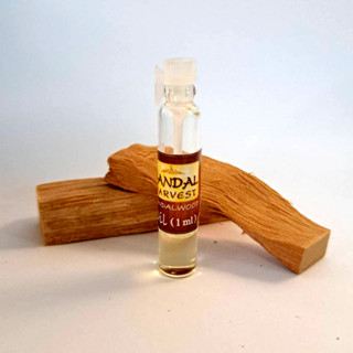 Tester Sandalwood Oil น้ำมันหอมแก่นจันทร์ ไม้จันทร์หอม น้ำหอมไม้จันทน์ กลิ่นหอมอโรม่า Aroma Oil  ขนาดทดลอง 1 ml