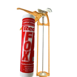 ซิลิโคน แด๊ป REDFOX อะคริลิค กาวอะคริลิก สีขาว ( ราคาต่อชิ้น ) พร้อมปืนยิงซิลิโคนแกนคู่