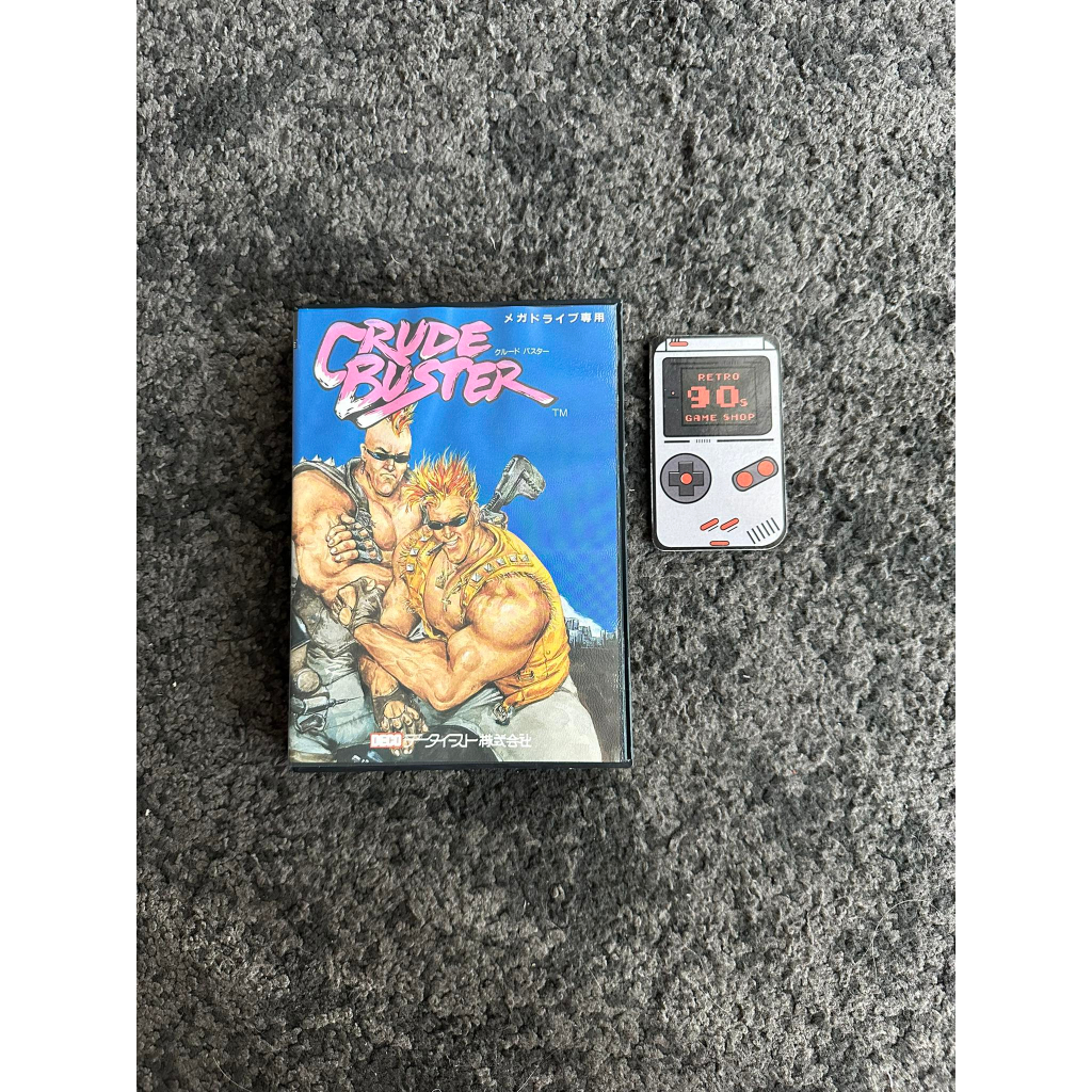 Sega Cartridge Megadrive 16 Bit Crude Buster Boxed / Japan