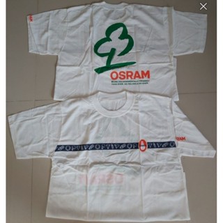 เสื้อแถมหลอดไฟOSRAM  มือ1คาห่อผ้ายืด ผ้าบาง สวยฟรีไซด์ อก22" รอบอก44"คอฟิต สกรีนจม หน้า หลัง