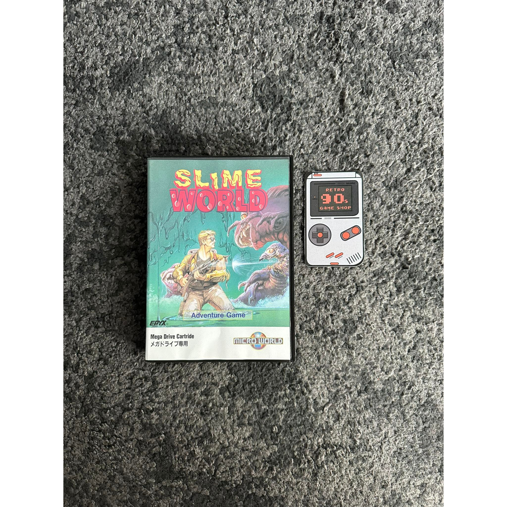 Sega Cartridge Megadrive 16 Bit Slime World Boxed / Japan
