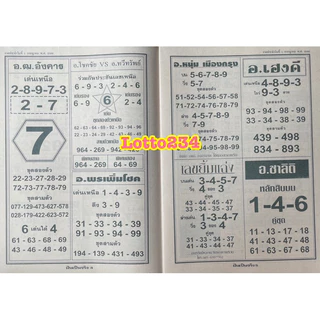 ฝันเป็นจริง รายงวด งวดใหม่ หนังสือหวย สมุดหวย ใบใบ้หวย ล็อตเตอรี่ หวย เลขเด็ด รางวัลที่หนึ่ง รางวัลเลขท้ายสองตัว