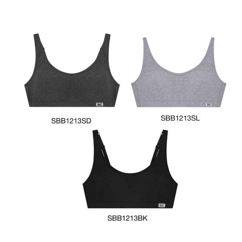 ลดพิเศษ!!!!!  เสื้อชั้นใน Sabina Sport Bra รุ่น Sbn Sport รหัส SBB1213 สีเทาเข้ม / เทาอ่อน / ดำ