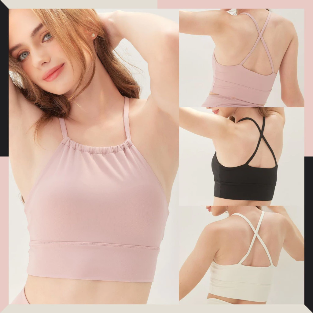 Darlyn Lena bra สปอร์ตบรา มีฟองน้ำ บราออกกำลังกาย เรียบหรู ใส่บาย