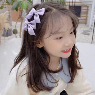 โบว์ติดผมเด็ก รุ่นกิ๊บ โบว์สำเร็จรูป แพ็ค2ชิ้น(ขายส่ง12บาท) รหัสสินค้าY35