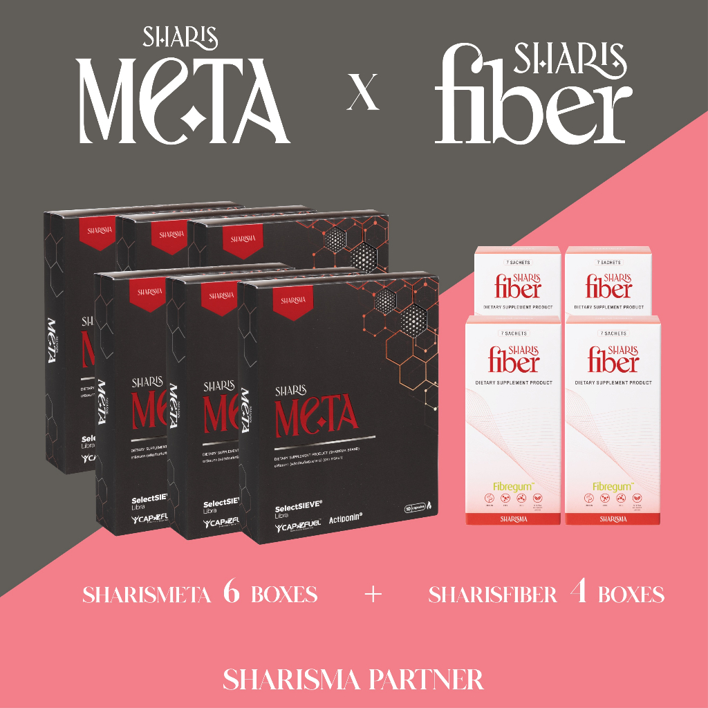 SharisMeta (ชาริชเมตตะ) 6 กล่อง + SharisFiber (ชาริชไฟเบอร์) 4 กล่อง