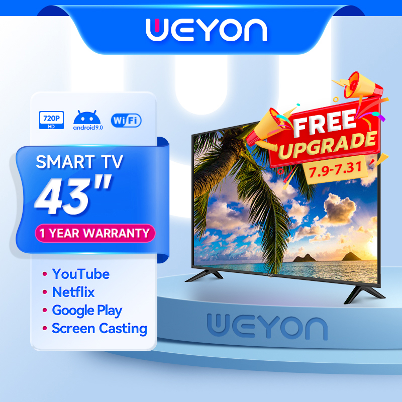 WEYON ทีวี 43 นิ้ว Android LED Smart TV แอนดรอย สมาร์ททีวี YouTubeWiFi ...