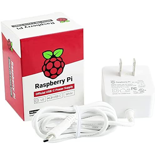 Adapter Raspberry Pi 4 15W (5V/3A) PSU USB C